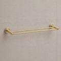 Reno Double Towel Rail - Brushed Brass