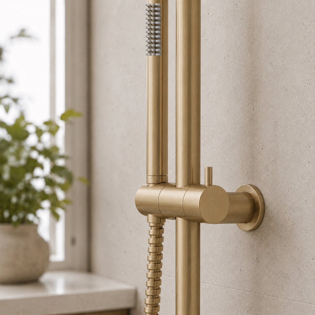 Reno Combination Shower - Brushed Brass