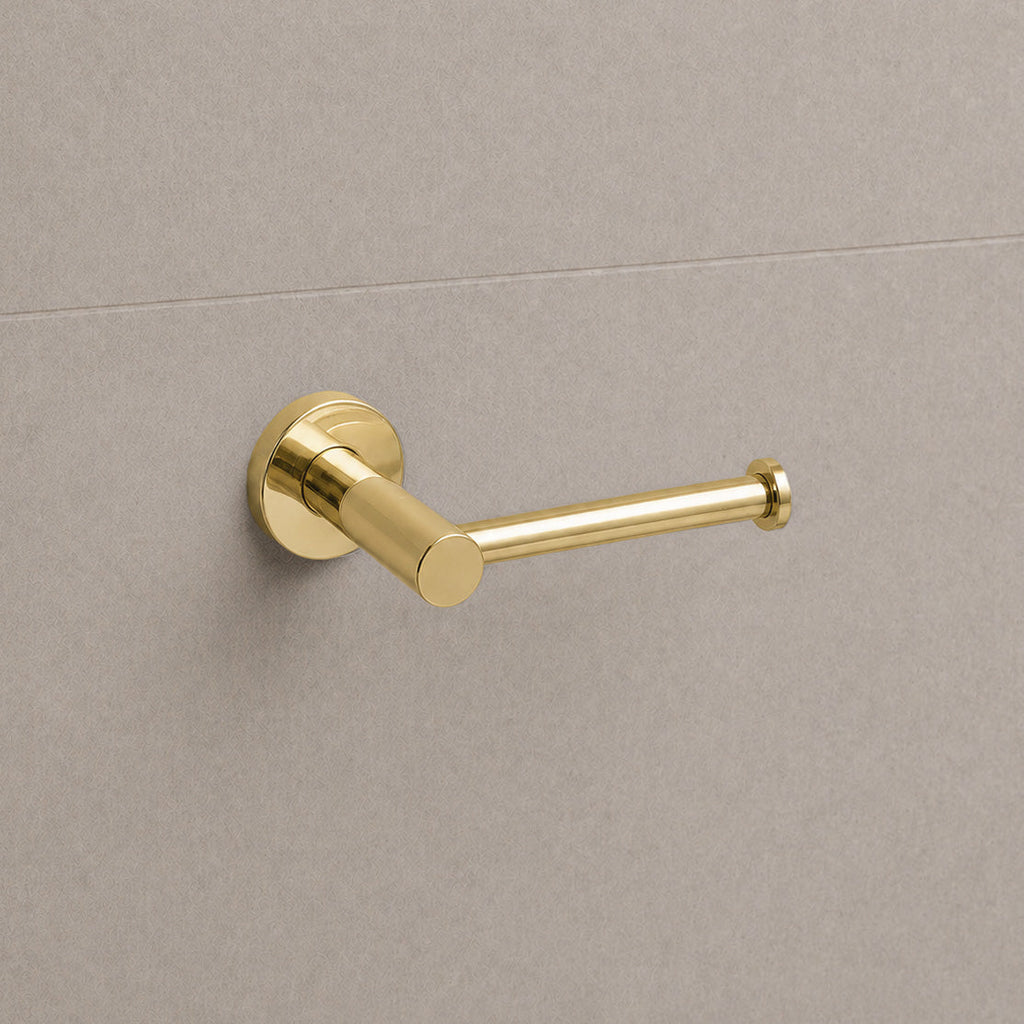 Reno Toilet Roll Holder - Polished Gold