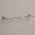 Reno Double Towel Rail - Brushed Nickel