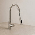 Reno Pull-Out Kitchen Mixer - Brushed Nickel