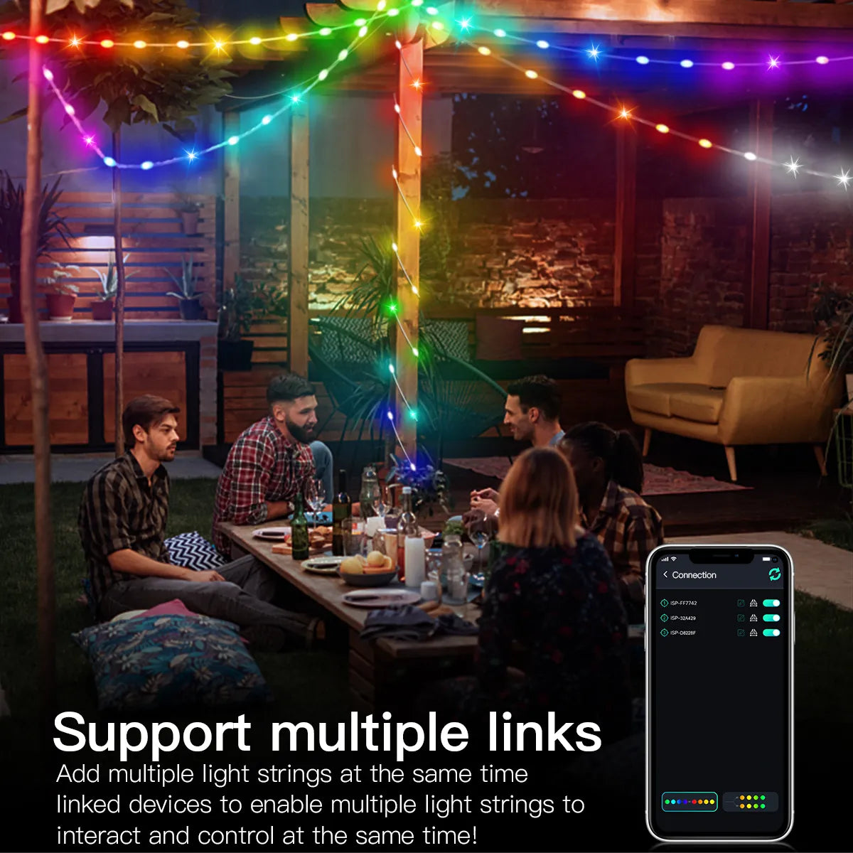 20M Smart Bluetooth Addressable LED Christmas Lights