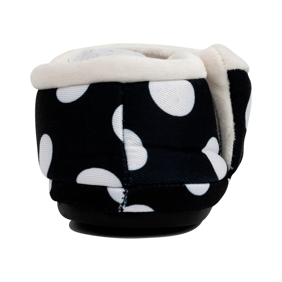 Archline Orthotic Slippers Closed – Black/White Polkadots (Womens)