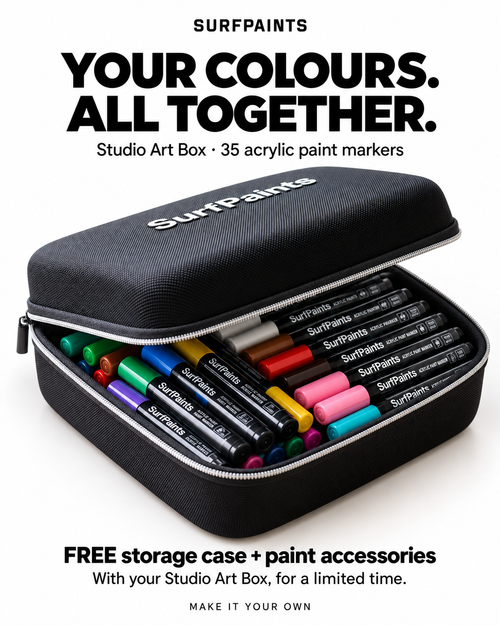 36-Colour Acrylic Paint Pen Set – Complete Artist Collection