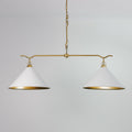 Bailey Twin Dining Room Extended Metal Cone Pendant Light