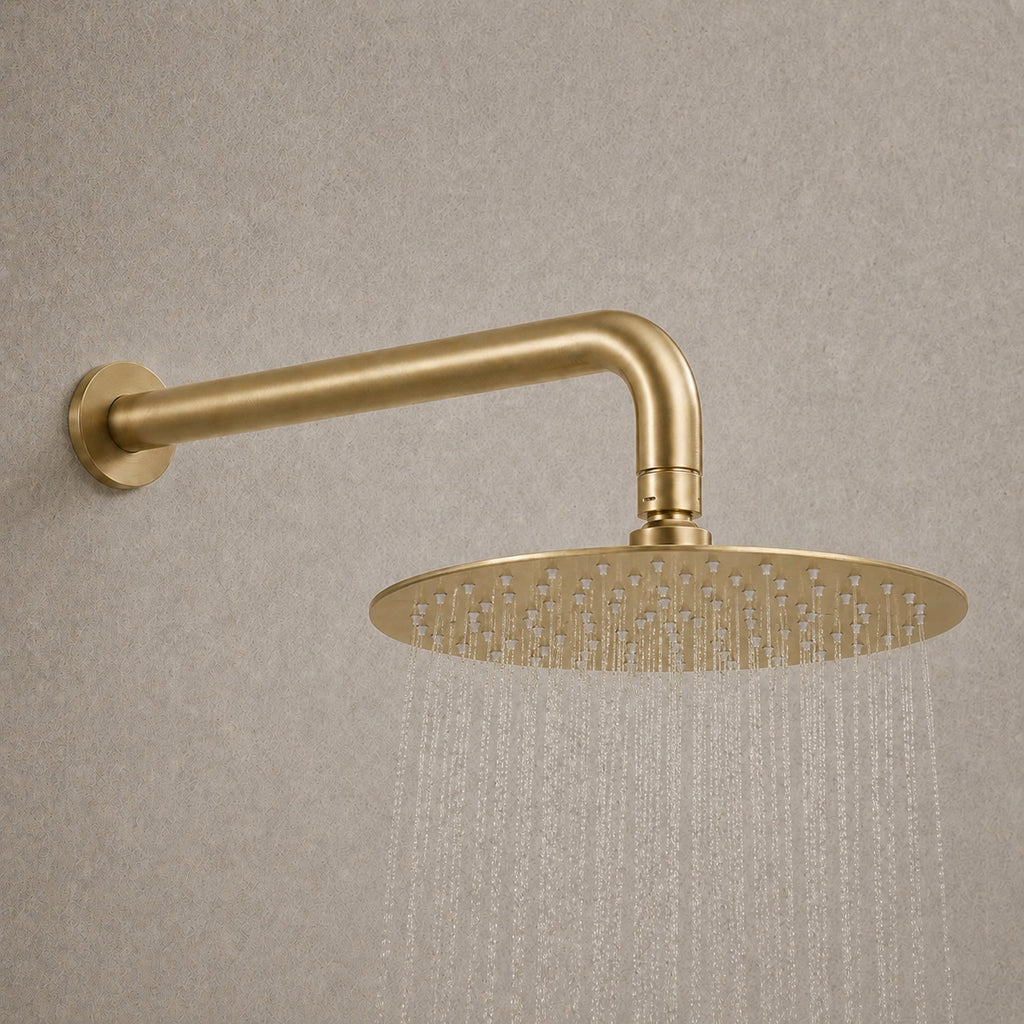 Reno Rainfall Shower System - Brushed Brass