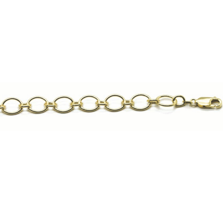 9ct Italian Oval  Link Bracelet