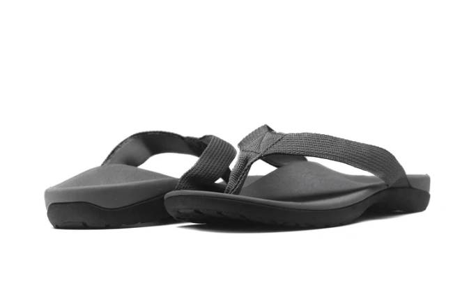 Axign Premium Orthotic Flip Flops with Arch Support – Khaki (Mens)