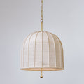Gabrielle Rope Pendant Light with Gold Hardware