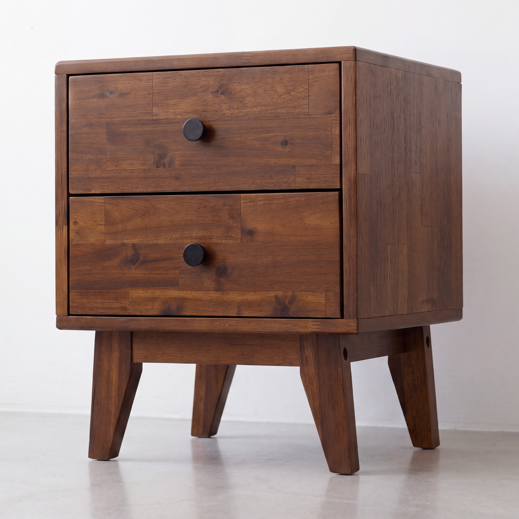 Silvia Solid Wood Bedside Table