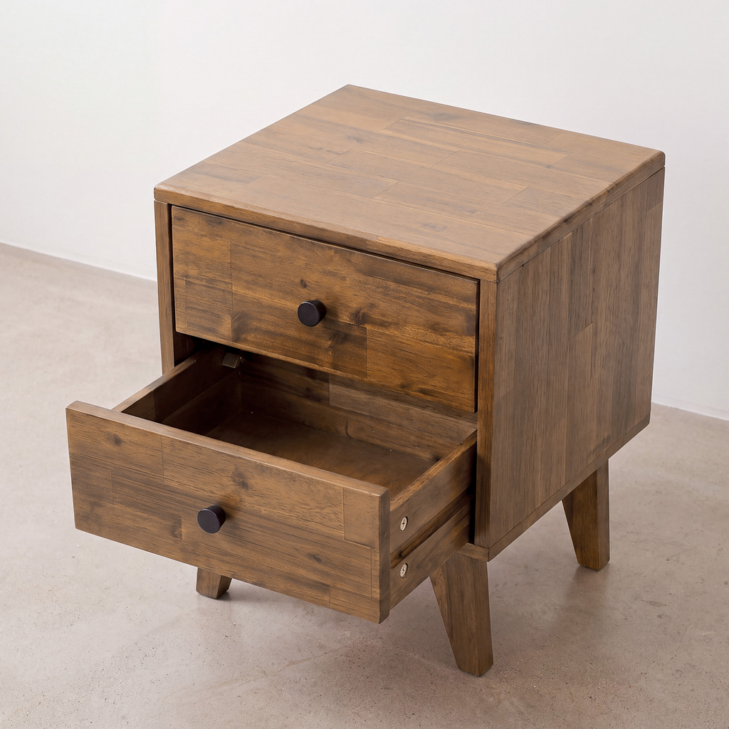 Silvia Solid Wood Bedside Table