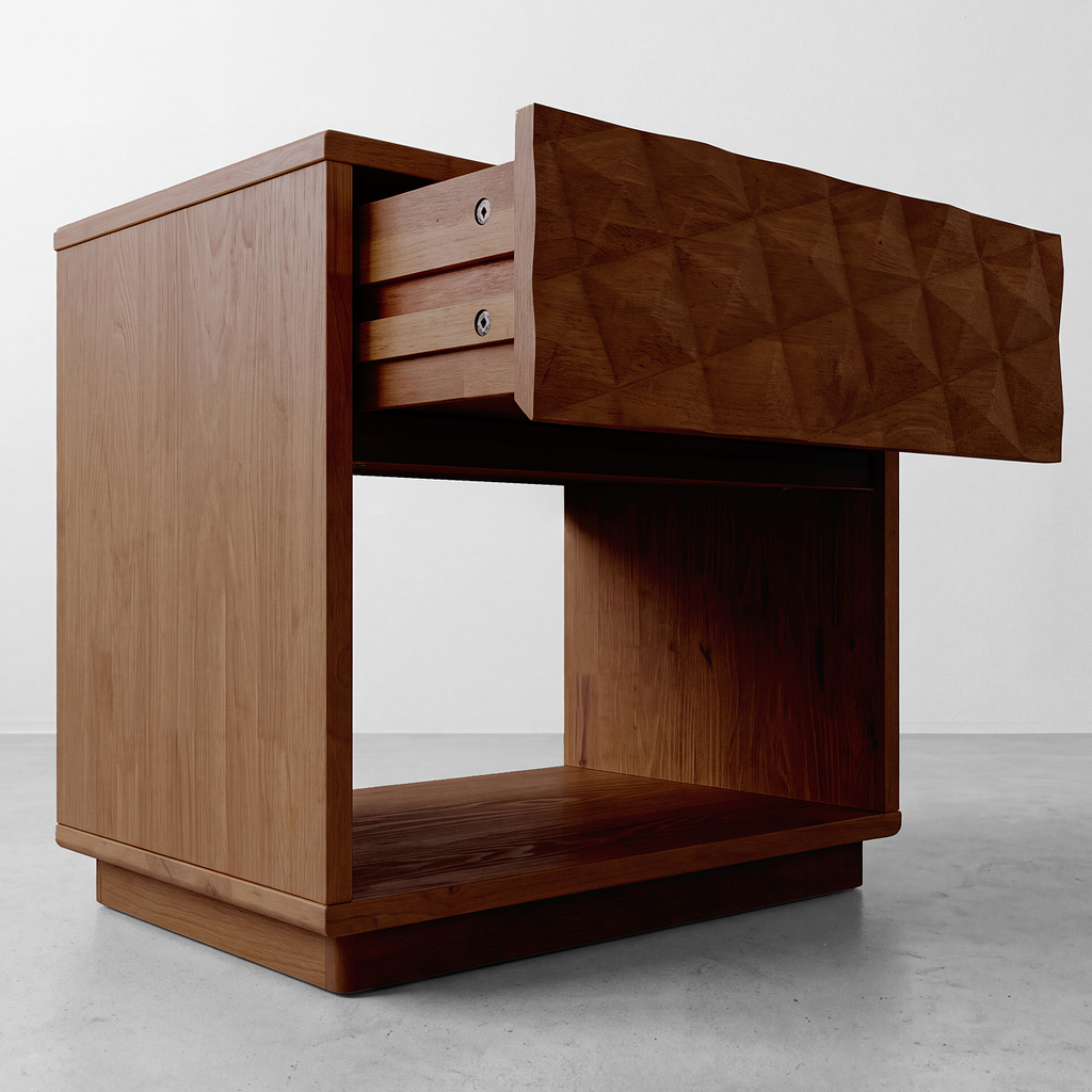 Sapa Solid Wood Bedside Table