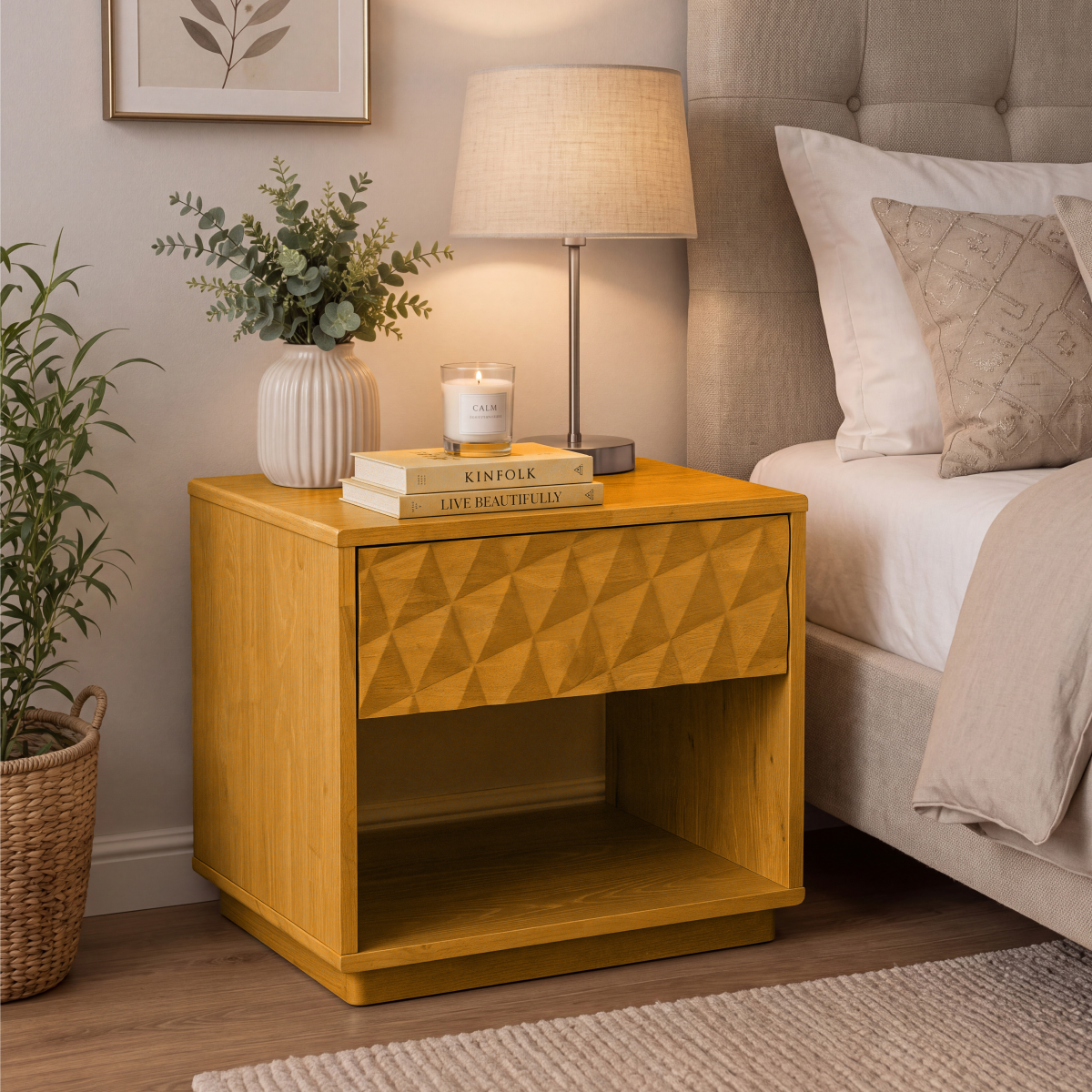 Sapa Solid Wood Bedside Table