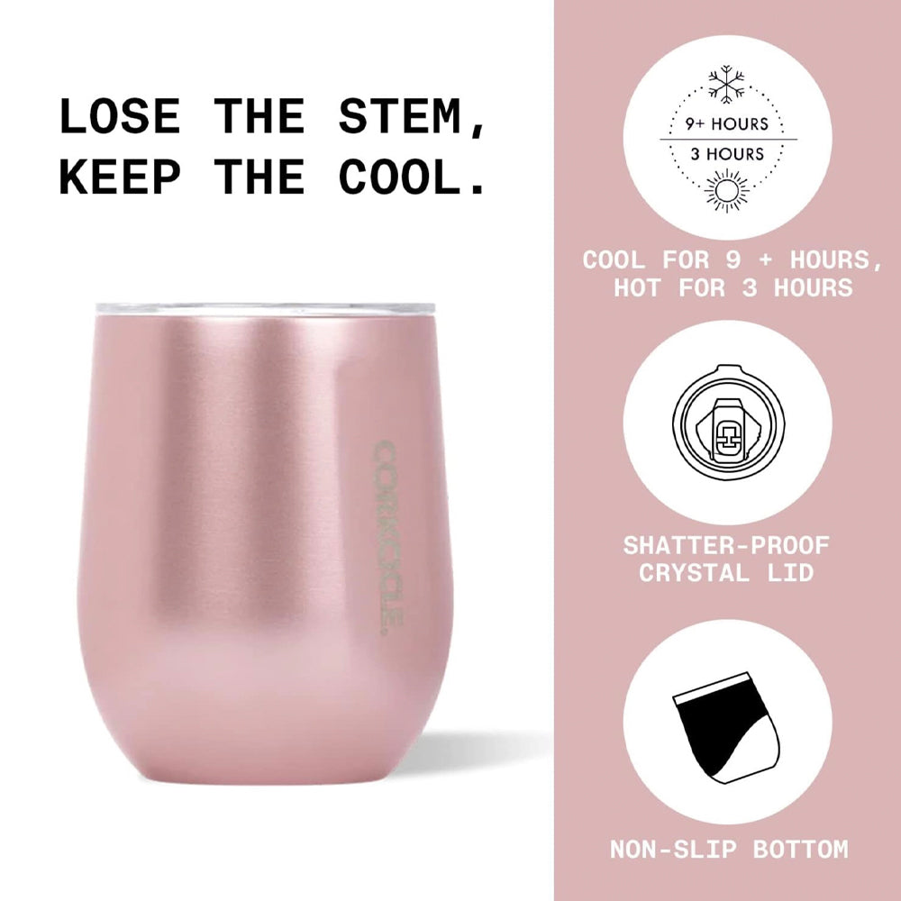 Corkcicle Stemless - 355ml Gloss White