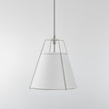 Jessie Pendant Light - White with Nickel Hardware