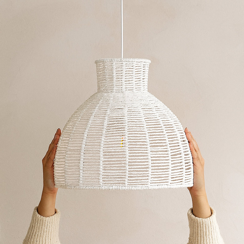 Kellie Rope Pendant Light - White