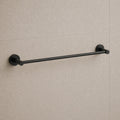 Reno Single Towel Rail - Matt Black