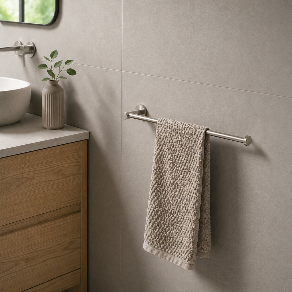 Reno Hand Towel Holder - Brushed Nickel