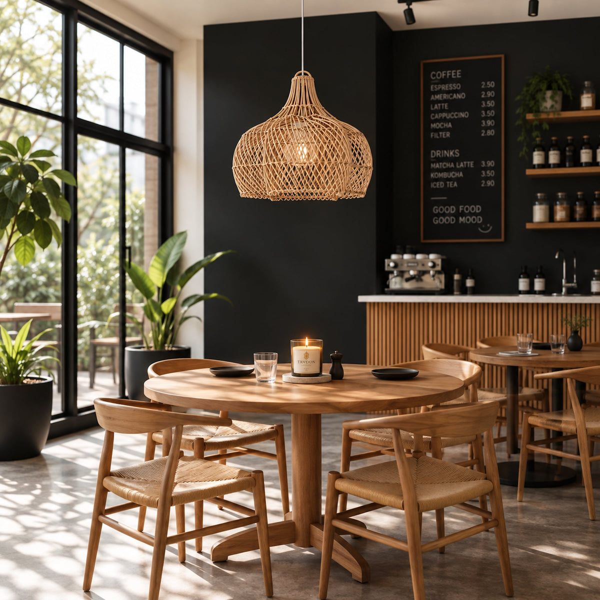Noosa Rattan Pendant Light - Natural