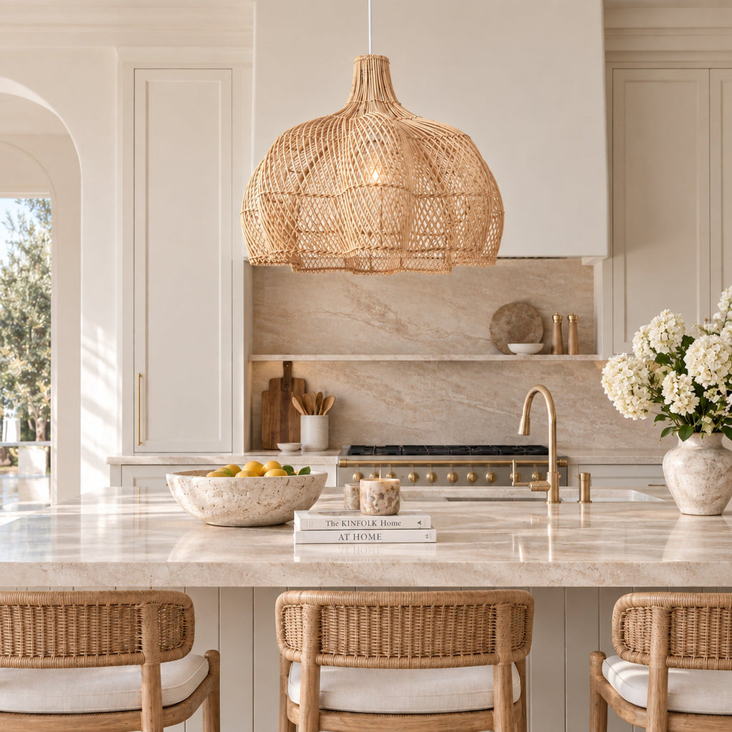 Noosa Rattan Pendant Light - Natural