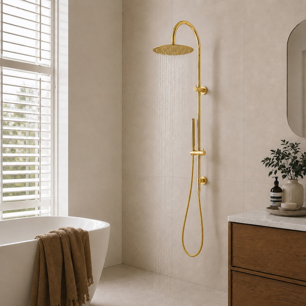 Reno Combination Shower - Polished Gold