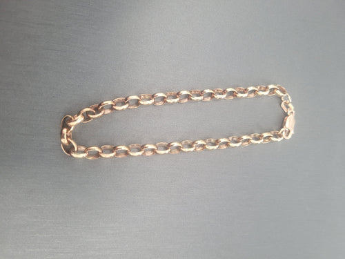 9ct Rose Gold Belcher 19cm