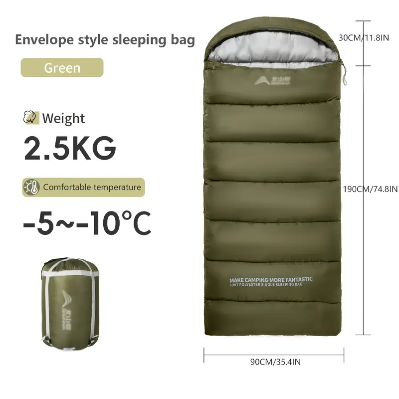 Compact Winter Sleeping Bag for Camping & Hiking