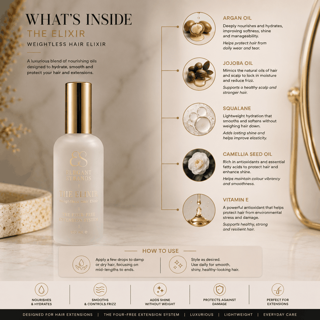 Lightweight Hair Oil for Extensions | The Elixir